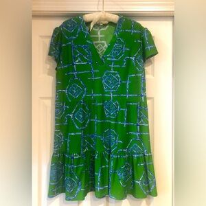Jude Connally green ginger bamboo dress size L